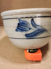 Rowe Pottery Works Hand Crafted Stoneware 9" D x 6"H Bowl