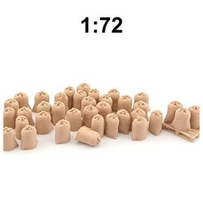 Lot de 25 Sacs Jute Noués, 1/72 décor chargement miniature maquette militaire