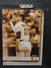 JAKE BAUERS RC INDIANS / GUARDIANS 2019 Topps Sepia 5x7 #281 05/10