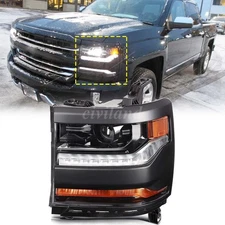 For 2016-2018 Chevy Silverado 1500 [HID/Xenon] Projector Black Headlight Driver