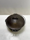 Wagner Ware No. 8 Drip Drop Baster Round Roaster Dutch Oven Cast Iron Antique