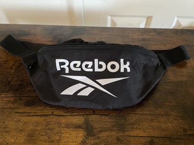 Reebok Classic Unisex Black Waist Bag Belt Bag Fanny Pack Lightweight