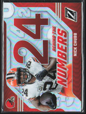 2023 Panini Zenith Football Nick Chubb Behind The Numbers #23