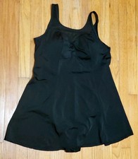 Swimsuits for All Womens Swimdress One Piece Swimwear Slimming Plus Sz 18 Black