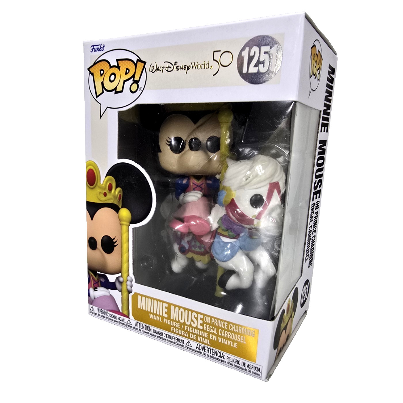 Funko Pop! Disney Minnie Mouse Vinyl Figure 1251 Prince Charming Carousel W Box