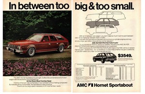 1976 AMC HORNET SPORTABOUT ~ ORIGINAL 2-PAGE PRINT AD