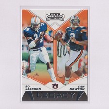 2019 Panini Contenders Draft Picks Legacy #6 Bo Jackson + Cam Newton