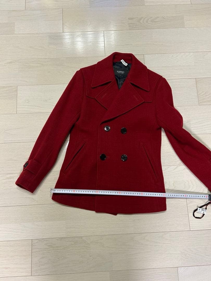BURBERRY BLACK LABEL Peacoat Red Size M From Japan thumbnail 13