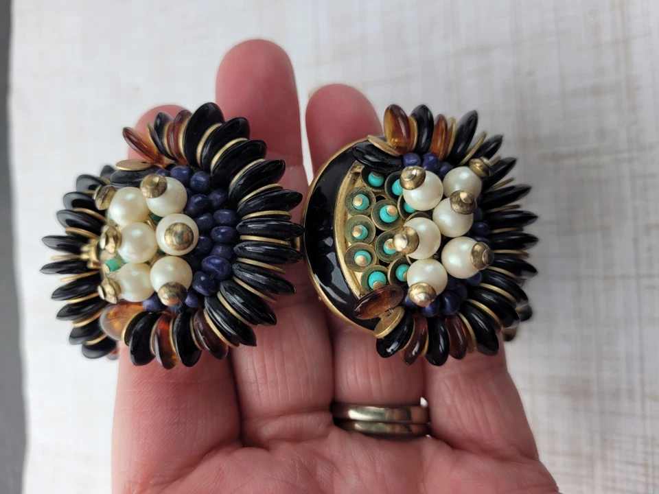 Pulsera J Crew Esmalte Cuentas Imitación Perla Multicolor 7.5" Foto 4 de 4