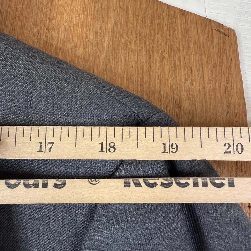 Joseph Abboud Suit Mens 44S Gray 3 Button Zignone Super 110s Wool Pants 38x26 - Image 4 of 4