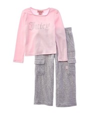 Juicy Couture 2Pc Velour Pant Set