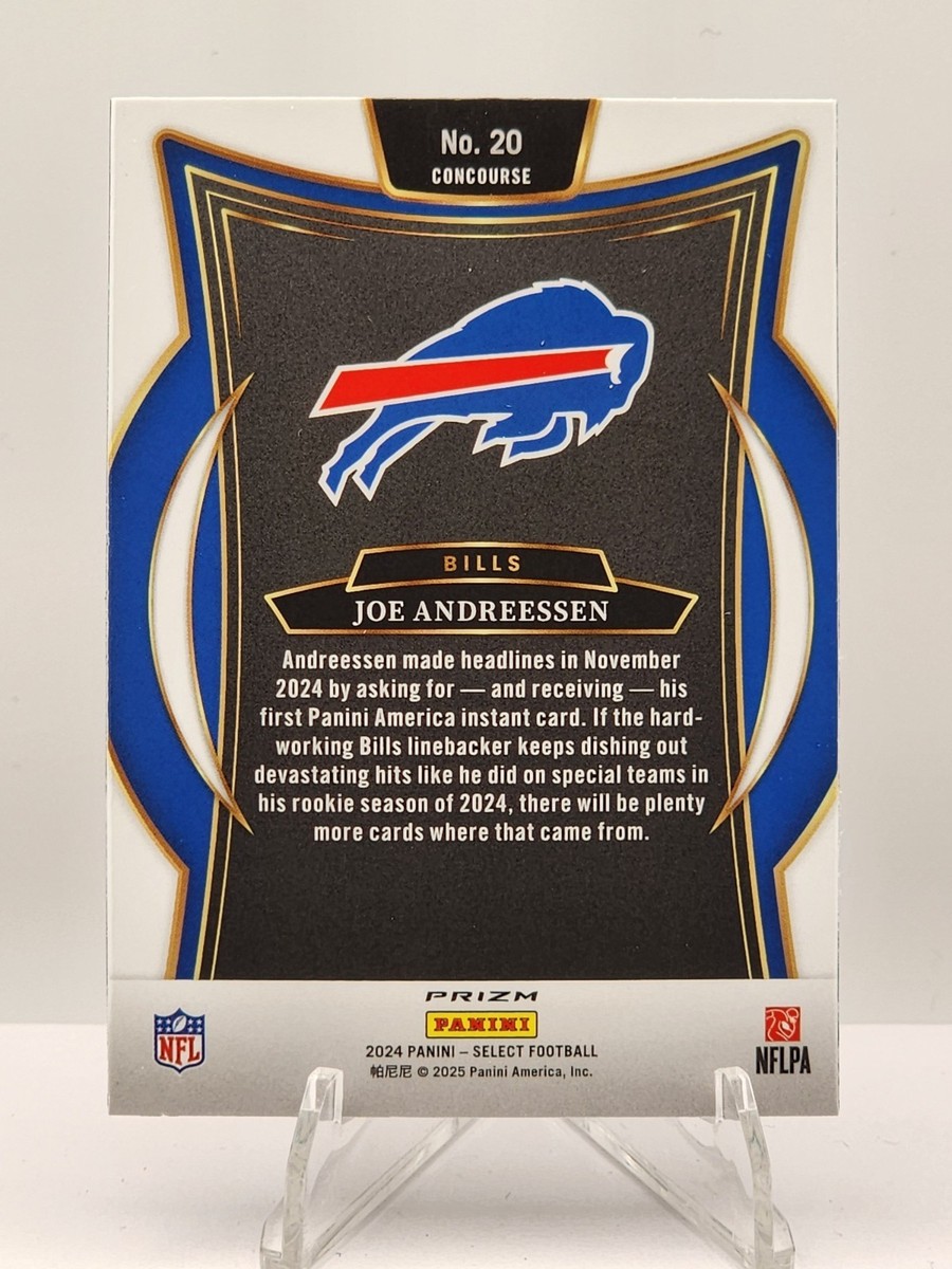 2024 Panini Select - Concourse Joe Andreessen #20 Black & Green