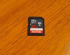 SanDisk Ultra 32 GB SD SDXC Memory Card 48mbps - Excellent