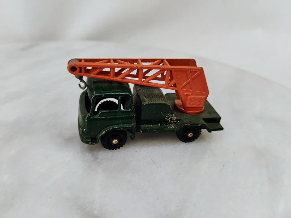 Camión grúa Budgie Models Nº22 vintage fundido a presión funciona muy bien hecho en Inglaterra usado en excelente estado Foto 4 de 4