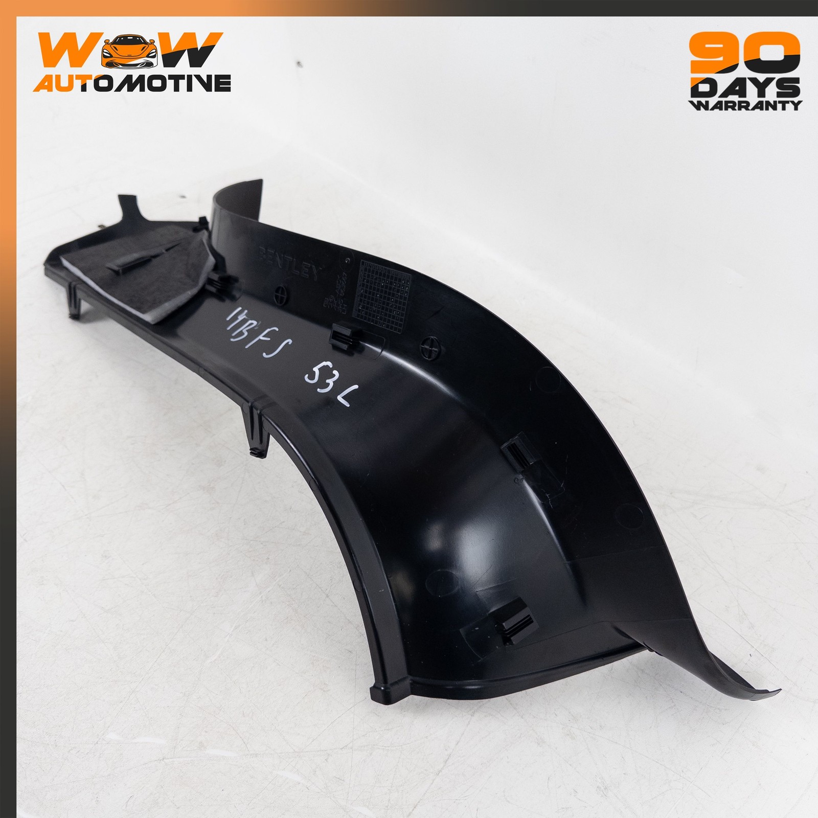 06-19 BENTLEY FLYING SPUR LEFT DRIVER SIDE INTERIOR TRIM PROTECTIVE SLEEVE OEM