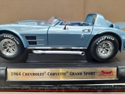 YATMING #92699 1964 CHEVROLET CORVETTE GRAND SPORT BLU DELUXE EDIZIONE FATTA A MANO - Foto 10 di 15