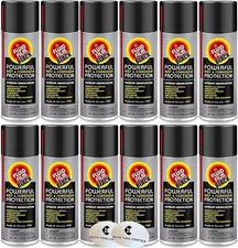 12 Pack Fluid Film AS11B Rust and Corrosion Inhibitor 11.75oz Aerosol Spray Blk