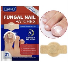 Toenail Antiseptic Patch Long Lasting Breathable Fungal Nail Patches 21 Pcs