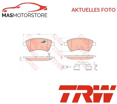 SATZ BREMSBELÄGE BREMSKLÖTZE VORNE TRW GDB1673 A NEU OE QUALITÄT