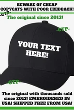 CUSTOM PERSONALIZED Multi Color Embroidered Baseball Hats Caps EMBROIDERED