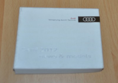 Audi 2012 Geneva Model Range Press Info Factory Photo USB No Brochure Prospekt