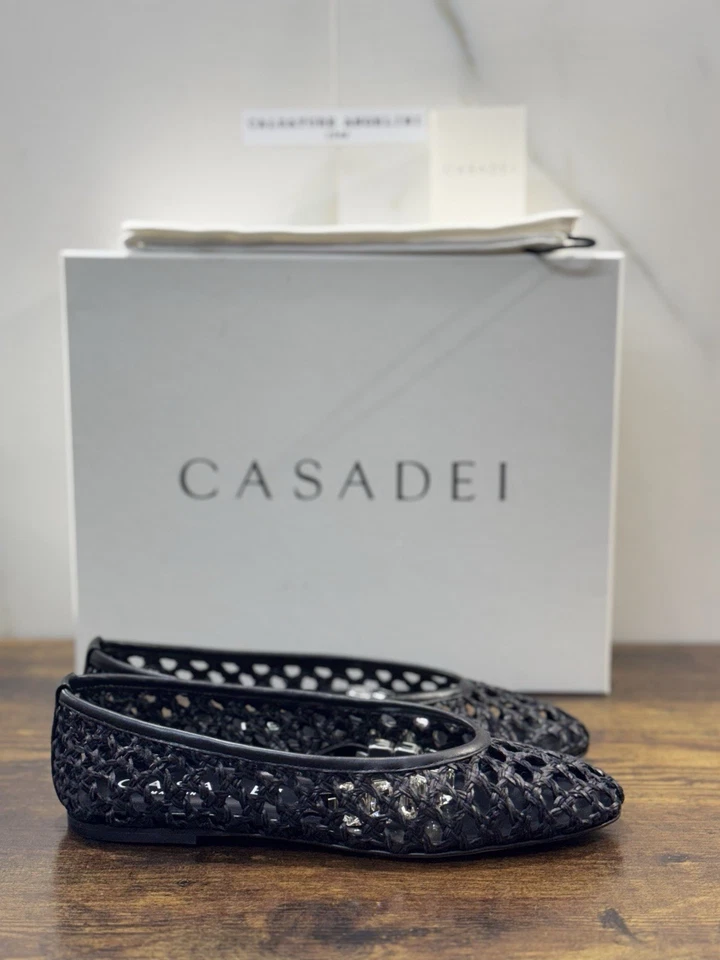 Casadei Ballerina Versilia Nero Luxury Casadei Scarpe Donna 38.5 - Immagine 2 di 4