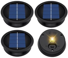 4 Pack Solar Light Replacement Top, Replacement Solar Light Parts for Lantern...