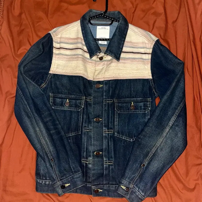 Visvim Patchwork Denim Jacket with Blanket Detail… - image 3