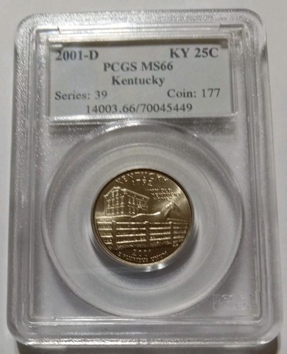 2001-D Kentuucky State Quarter PCGS MS66