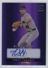 2024 Leaf Electrum Auto Purple 14/25 Trent Caraway #BA-TC1 Auto 19ot