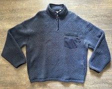 Nanamica Velvet And Faux Sued Trimmed Polartec Fleece Half-Zip Sweatshirt   