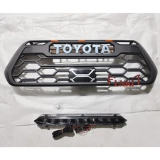 Upgrade Front Grille For 2016-2023 Tacoma Grill W/Led Light Bar/sonser cover