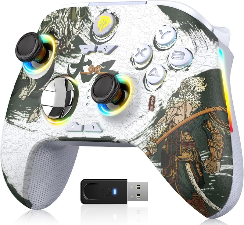 EasySMX X15 Wireless Bluetooth Controller Hall Joysticks RGB No Drift PC/Android