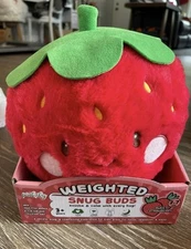 Pink Sky Plush Snug Buds Weighted 2.2 Lb Strawberry Red - Hard to Find -TJMaxx