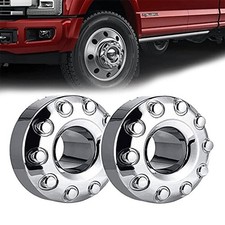 2x New Front Wheel Center Hub Caps Dually 10 Lug For 05-17 Ford F450 F550 4wd