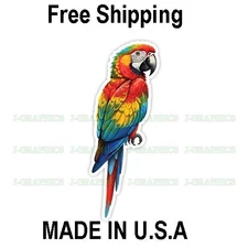Macaw Parrot Bird Vinyl Sticker Decal Tropical B