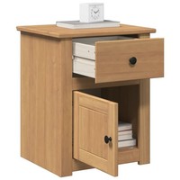 Nachttisch Panama Nachtschrank Nachtkommode Nachtkonsole Massivholz Vidaxl