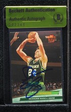 BAS 1992-93 Fleer Ultra Danny Schayes #302 Beckett Auth Sticker Auto ur8