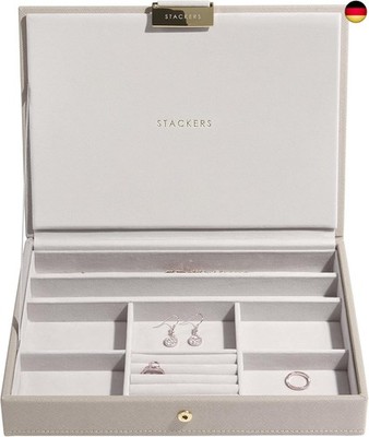 Stackers Taupe Klassisch Schmuckschatulle Deckel