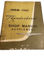 1968 Ford Thunderbird Shop Manual Supplement Original