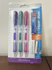 New 2010 Paper mate Clear Point Mechanical Pencils 2 0.7mm Jumbo Twist Up Erase