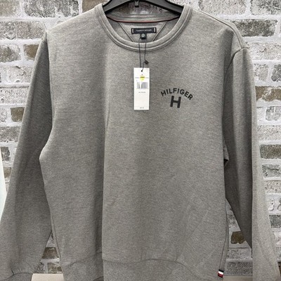 Tommy Hilfiger New XL Grey Crewneck Pullover Sweatshirt Longsleeve