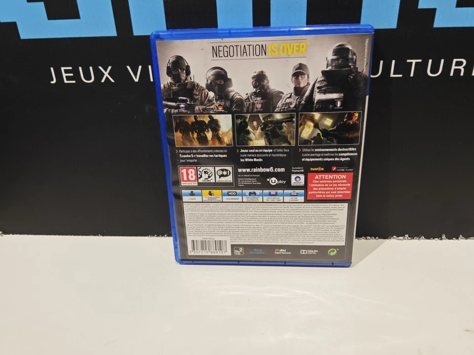 RAINBOW SIX SIEGE SONY PLAYSTATION 4 PS4 PS5, photo 3 sur 3