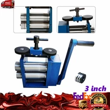 Manual Combination Rolling Mill Machine Jewelry Metal Tools Equipments NEW 75mm