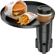 360 Rotating Car Cup Holder Tray Table Center Console Organizer Universal Black 360 Rotating Car Cup Holder Tray Table Center Console Organizer Universal Black