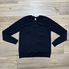 Lululemon Womens Merino Wool Tied To You Lace-Up Sweater Size 6 Black