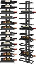 Wall Mounted Wine Rack 12 Bottle,Metal Wine Bottle Holder Wine Bottles Liquor