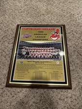 Cleveland Indians Vintage 1995 American League Champions Team Plaque. Most Wins!