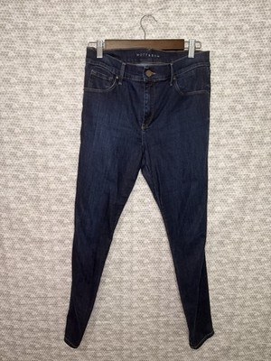 Mott and Bow 30x30 Women's Dark Blue Mid Rise Skinny Jeans