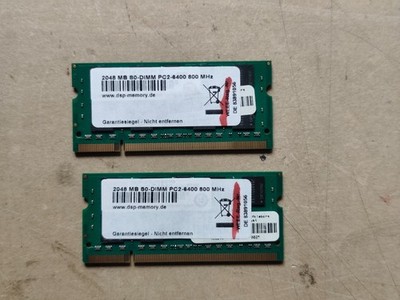 DSP Memory 2x 2GB SO-DIMM PC2-6400 800MHz